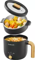 Audecook elektrinė keptuvė-puodas 1,5 l, 600 W, nelimpanti, AC800
