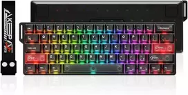 DAREU žaidimų klaviatūra su magnetiniais jungikliais, 60 %, 8 kHz, RGB, COOL60-BK
