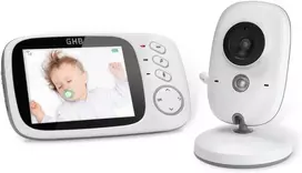 GHB vaizdo auklė su 3.2 col. LCD ekranu, naktiniu matymu ir FHSS 2,4 GHz, 40