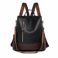 Soft-sided backpack women's new Korean version trendy fashion backpack anti-theft large-capacity women's backpack juoda