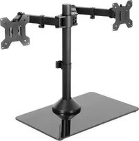 VIVO dvigubas monitorių stovas iki 32 colių ekranams, 10 kg, STAND-V002FG