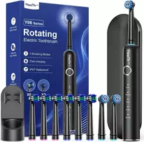 YTEATH PRO elektrinis sukamasis dantų šepetėlis su 8 galvutėmis, IPX7, Y06W