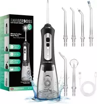 BARBERBOSS burnos irigatorius 300 ml, 5 valymo režimai, IPX7, QR-7025
