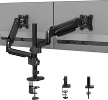 BONTEC dvigubas stalinis monitorių laikiklis 13–32 col., VESA 75/100 mm, GDM7504