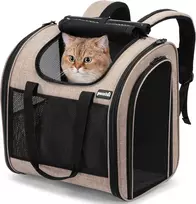 pecute gyvūnų transportavimo kuprinė iki 5kg, ventiliuojama, PB-WB01