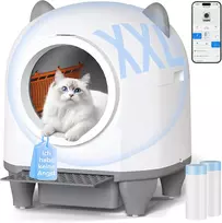 Devoko automatinė savaime išsivalanti kačių kraiko dėžė XXL 90 l MW-0769A-0808-MSP-2