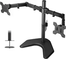 BONTEC dvigubas stalinis monitorių laikiklis 13–27 col., VESA 75 × 75/100 × 100 mm, MFS 002