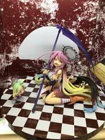 13cm Nėra žaidimo, nėra gyvenimo: Zero Azriel Shiro Jibril 1/7 Didžiojo Karo Versija. Phat Anime PVC veiksmo figūrėlė Žaislas Žaidimas Kolekcionuojamas modelis Lėlė without box white