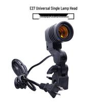 E27 Universalus standartinis fotografijos šviesos galvutė su grybo dizainu black