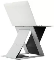 Moft nešiojamojo kompiuterio stovas „Sit-stand“ pilkas