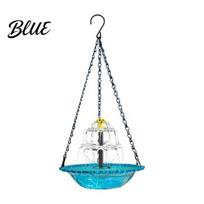 Backyard Bird Bath Cascade Fountain 3 Tiers Solar Birdbath Hanging Hummingbird Powered Bowl for Birds to Drink And Rest Outdoor Garden Patio rožinė