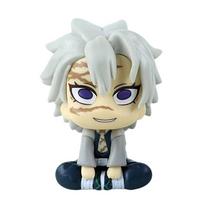 HOT Anime Demon Slayer Kamado Tanjirou Kamado Nezuko LOOK UP Action Character Model Toy Series Doll Children's Birthday Gift Toy beige