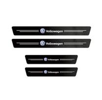 RUNTB1 1/4/5vnt. Volkswagen VW Automobilio Durų Slenksčio Braižymosi Plokštelės Apdaila Anglies Pluošto Lipdukai Golf Polo Passat Tiguan Touareg Magotan Touran black