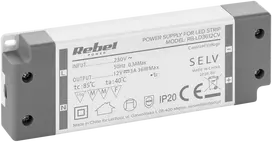 >>Rebel maitinimo šaltinis LED girliandoms 12V/3A, maks, 36W, IP20