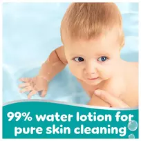 Pampers Aqua Servetėlės Kūdikiams, 20 Pakuotė, 1200 Servetėlės