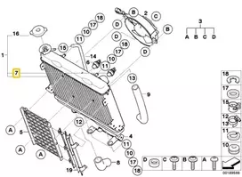 BMW Temperatūros jungiklis Originalus 17117716225