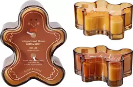 Jetworld Candle. aromatic Gingerbread. 30 h. 670 g. Brown col.
