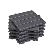 Sobuy Terasos plytelės, 35 vnt., 30,5 x 30,5 x 2 cm, pilkos