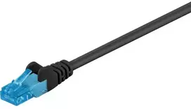 Goobay CAT 6A Komutacinis kabelis, U/UTP, juodas, 1.5m, 1.5 m, Cat6a, U/UTP (UTP), RJ-45, RJ-45, Juodas