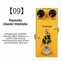 Elektrinės gitaros efektų pedalas su metaliniu korpusu Overdrive, Chorus, Delay ir Reverb efektams Tremolo