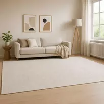 Kilimas Kreminė 160 x 230 cm 100% poliesteris 3 mm Plaunamas