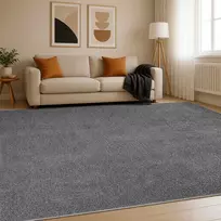 Kilimas Antracito 300 x 400 cm 100% poliesteris 3 mm Plaunamas