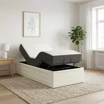 Elektrinis reguliuojamas lovos rėmas Balta 200 x 90 x 33,5 cm