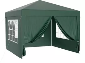Wiltec sodo paviljonas 3 x 3 m su UV 50+ apsauga, nuimamomis sienelėmis ir langais 61801