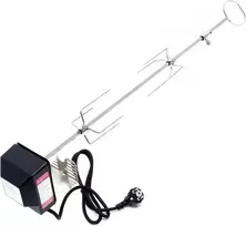 WilTec elektrinis grilio iešmas su 2 mėsos kabliais, 82 cm, 230 V, 10 kg, 62065