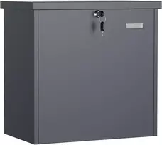 Wiltec laisvai pastatoma siuntų ir laiškų dėžė 50 l, antracito spalvos, 63093