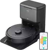 eufy robotas dulkių siurblys L60 su ištuštinimo stotele, 5000 Pa, lazerinė navigacija iPath, T2277