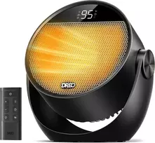 DREO nešiojamasis elektrinis šildytuvas 1500 W su termostatu ir nuotolinio valdymo pultu DR-HSH020 Juodas