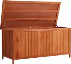 Wiltec sodo daiktadėžė iš eglės medienos su dangčiu 127 x 55 x 60 cm, 51870
