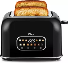Olvy skrudintuvas 2 riekėms su LCD ekranu, 900 W, 7 skrudinimo lygiai, OP-898