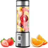 Ufesa nešiojamasis trintuvas Onyx Go! 400 ml, 20 W, įkraunamas per Micro USB, 70205259