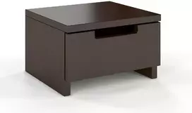 Skandica SPECTRUM žema buko medienos naktinė spintelė, palisandro spalvos - 5903812101093