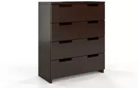 Skandica Medinė komoda Spectrum 4 - pušies mediena - natūrali - 5903812101345 -palisandras