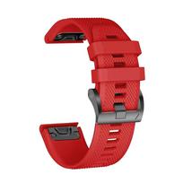 26 22 mm Easyfit dirželis Garmin MARQ Athlete Adventurer Golfer Captain Aviator iš silikono Išmanusis laikrodis Greito atsegimo apyrankė MARQ Captain (Gen 2) raudona