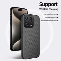 Xiaomi 13/13 Pro MagSafe Case: Carbon Fiber Leather Texture with Full Lens Protection  Xiaomi 13 pilka