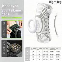 Smart Knob Knee Support Brace Patella Gel Pad Lateral Compression Stabilizer for Cross Training Workout Use A12 gray