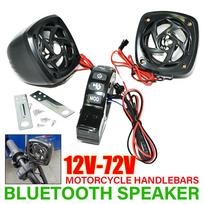 12V-72V Motorcycle Bluetooth Speaker with Remote Controller Waterproof FM Radio Speakerg Accessories Audio System Music Player purpurinė