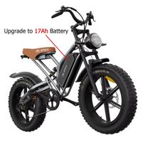 JANSNO X50 Suaugusiųjų elektrinis dviratis 48V17AH Nuimama baterija Storos padangos 20' Visureigis Kalnų e-dviratis 25Km/h Elektrinis dviratis