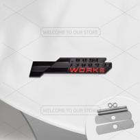 Car 3D Metal John Cooper Works Body Emblem Grille WTFSD3 Badge Decals Auto Tail Sticker For Mini Cooper S U25 J01 J05 F66 F65 F67