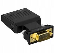CO2 kompiuterio adapteris, VGA D-SUB į HDMI keitiklis, su garsu 0109