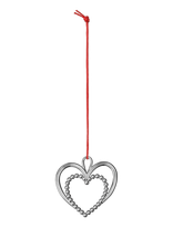 Rosendahl - Pearl Heart H6.5 Silver Plated - Kalėdiniai žaisliukai ir eglutės aksesuarai - Sidabro