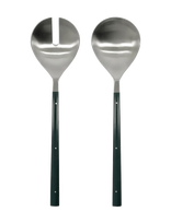 House Doctor - Salad Set, Hdlata, Dark Green, Silv - Salotų serviravimo indas - Žalia