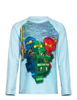 Lego Wear - Lego® Ninjago® Swim T-Shirt L/S - Lwagan 300 - Maudymosi liemenėlė - Marga / raštuota