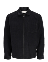 Jack & Jones - Jortoronto Cordudoy Zip Shirt Ls Bf - Velvetiniai marškiniai - Juoda