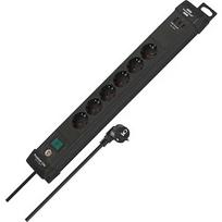 Brennenstuhl Premium Line 6-way power strip with 2xUSB-C PD, 1xUSB-A (black, 3 meter cable, with safety switch) 1951160613