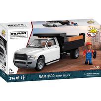 Konstruktorius, automobilis Cobi RAM 3500 Dump Truck 24659, 296 vnt., įvairių spalvų